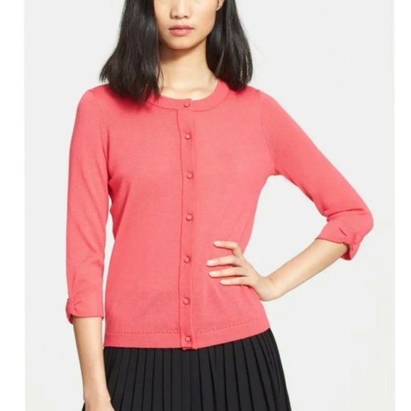 Kate Spade Sweaters | Kate Spade Somerset Pink Button Cardigan | Color: Pink | Size: Xs | Verayaro's Closet